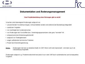 änderungsmanagement iso 9001