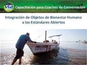 Capacitacin para Coaches de Conservacin Integracin de Objetos