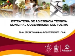 ESTRATEGIA DE ASISTENCIA TCNICA MUNICIPAL GOBERNACIN DEL TOLIMA