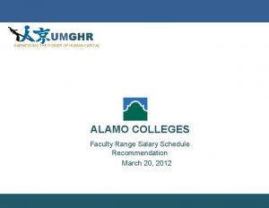 Alamo colleges faculty salary schedule