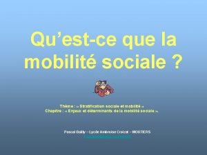 Stratification sociale