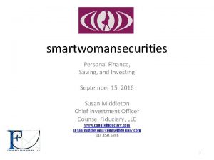 smartwomansecurities Personal Finance Saving and Investing September 15
