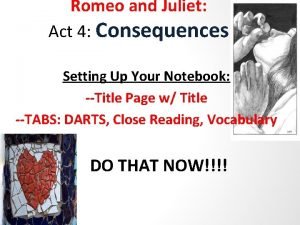 Dramatic irony in act 4 of romeo and juliet