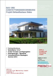 BAU UND AUSSTATTUNGSBESCHREIBUNG Projekt Einfamilienhaus Stainz Wir prsentieren