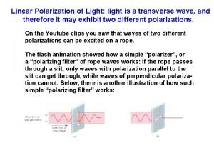 Linear polarization