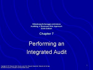 Business risk approach to auditing