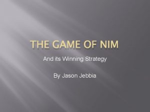 Nim strategy