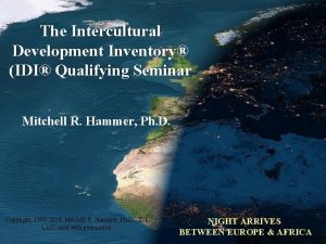The intercultural development inventory