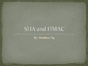 What does hmac stand for