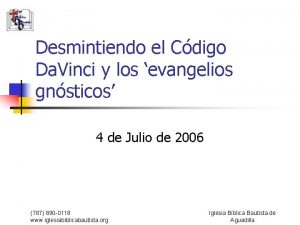 Desmintiendo el Cdigo Da Vinci y los evangelios