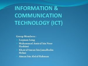 Positive impacts of ict