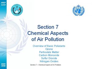 AREP GAW Section 7 Chemical Aspects of Air