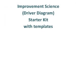 Drivers diagram template