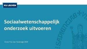 Grote prijs sociologie