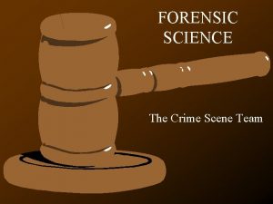 Crime scence investigator