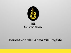 EL Sar Siyah Konsey Bericht von 100 Anma