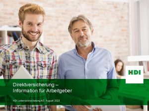 Hdi als arbeitgeber