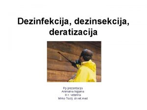 Dezinfekcija prezentacija