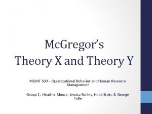 Theory x and theory y