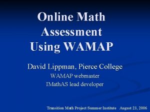 Www.wamap.org