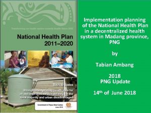 National health planning