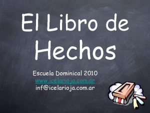 El Libro de Hechos Escuela Dominical 2010 www