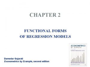 Reciprocal model in econometrics
