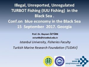 Illegal Unreported Unregulated TURBOT Fishing IUU Fishing in