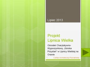 Ośrodek charytatywno-wypoczynkowy górska przystań