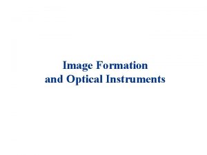 Image formation