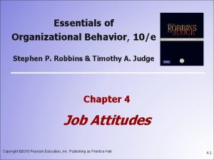 Essentials of Organizational Behavior 10e Stephen P Robbins