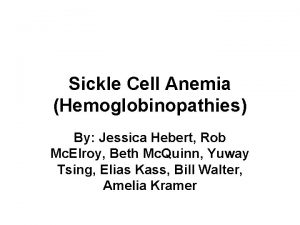 Sickle cell anemia mutation