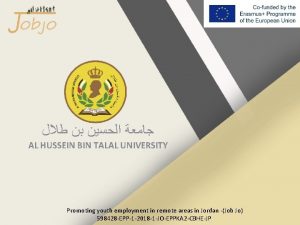 AL HUSSEIN BIN TALAL UNIVERSITY Promoting youth employment