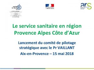 Le service sanitaire en rgion Provence Alpes Cte