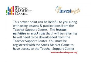 The stock market game activity sheet 2 answers