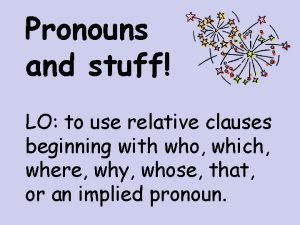 What is a relative pronoun example What is a relative pronoun example