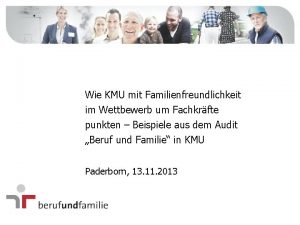 Wie KMU mit Familienfreundlichkeit im Wettbewerb um Fachkrfte