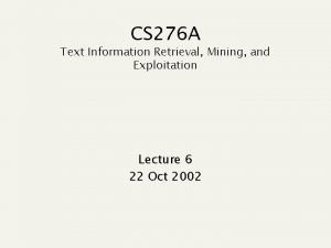 Cs 276