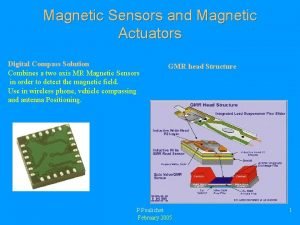 Magnetic Sensors and Magnetic Actuators Digital Compass Solution