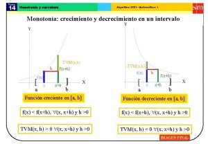 Tema 14 Monotona y curvatura Algoritmo 2001 Matemticas