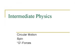 Circular motion Circular motion