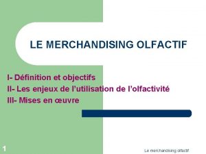 Marketing olfactif définition