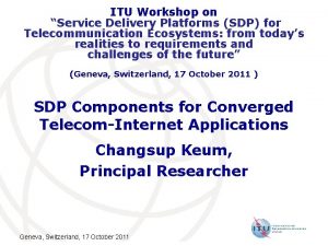 Service delivery platforms Service delivery platforms