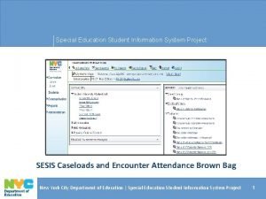 Special education information system