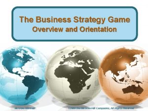 Business strategy game presentation
