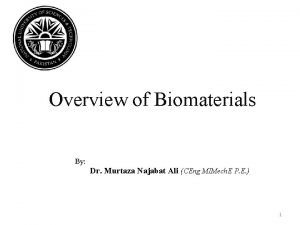Types of biomaterials