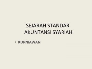 Sejarah akuntansi syariah di indonesia