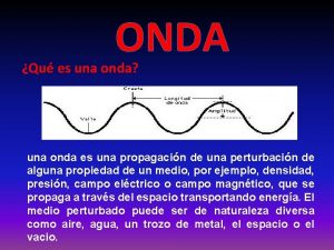 Que son las ondas