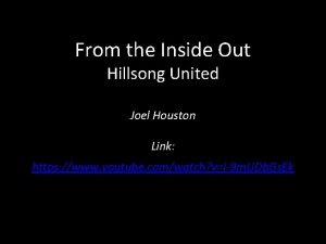 From the inside out hillsong united