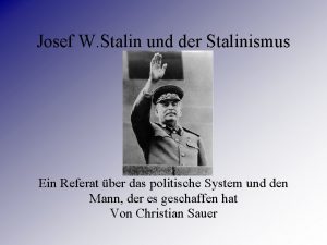 Josef stalin referat